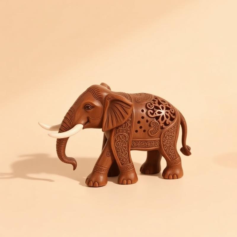 Carved Wooden Elephant